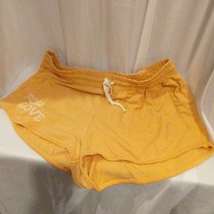 XL Anthropologie daily practice yellow shorts